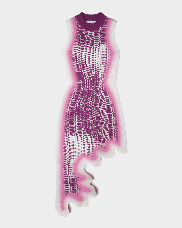 Brooklyn Wavy Asymmetric Dress